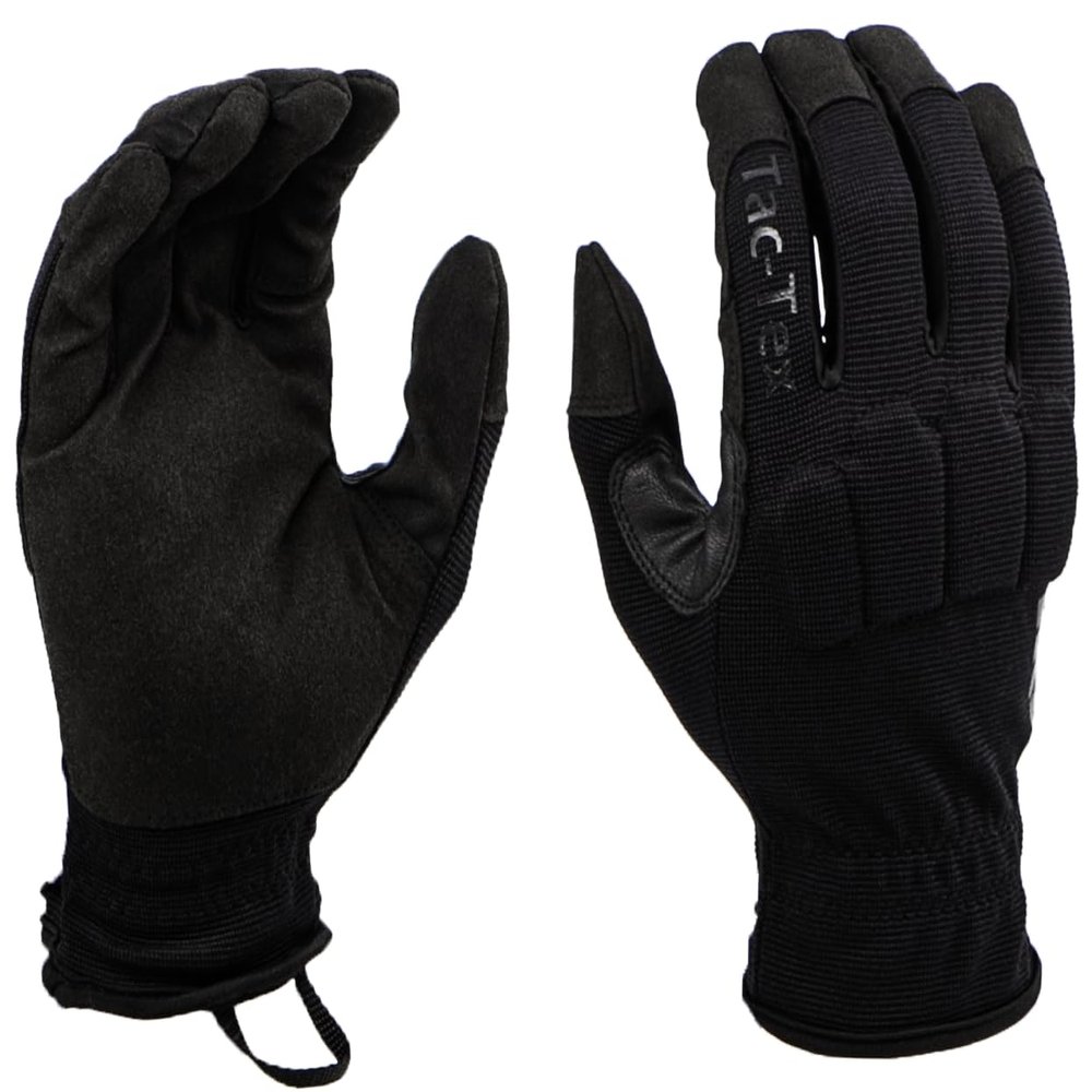 HWI Gear TU100 Tac-Tex Touchscreen Tactical Utility Glove Work, Black XL