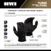 HWI Gear TU100 Tac-Tex Touchscreen Tactical Utility Glove Work, Black XL view 2