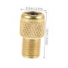10 Pcs Pump Adapter SMA Main Tool to Schrader Adapter French Pump Schrader to Adapter French Tire Alloy Cap view 2