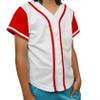 DIGITMON Kids Baseball Jersey Button Down Premium Hip Hop T Shirts Uniform WHITEREDSLEEVE 9-Month Infants view 1