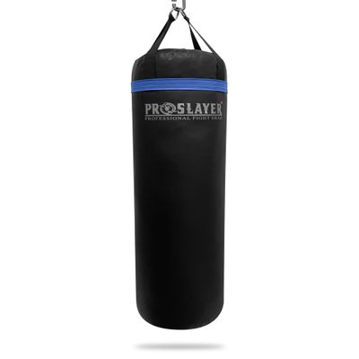Proslayer 100lb Boxing MMA Heavy Punching Bag UNFILLED Black/Blue - Made in USA