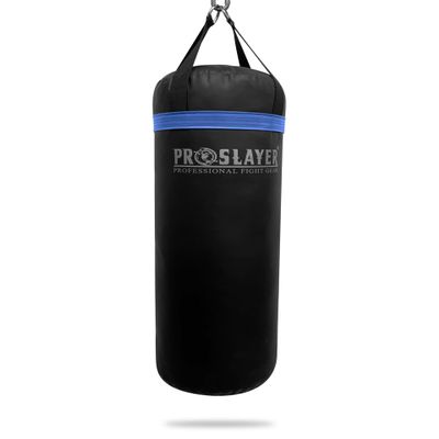 Proslayer 80lb Boxing MMA Heavy Punching Bag UNFILLED Black/Blue - Made in USA