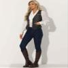 Allegra K Denim Vest for Women's Sleeveless V Neck Washed Distressed Y2K Jean Waistcoat Jacket Medium Black view 4