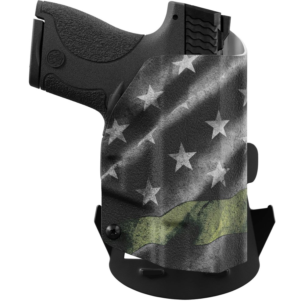 We The People Holsters - Thin Green Line - Right Hand - OWB Holster Compatible with Walther PDP Full Size 4.5" RDS