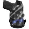 We The People Holsters - Thin Blue Line - Left Hand - OWB Holster Compatible with FN 509 C w/Streamlight TLR-7/7A Light RDS view 1