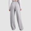 Womens Wide Leg Sweatpants Cozy Fleece Boyfriend Casual Jogger Pants Baggy Elastic High Waisted Yoga Pants with Pockets view 4