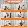 Aceshin Olympic Weight Bench, 900 LBS Adjustable Weight Bench and Squat Rack, Bench Press Set with Leg Extension, Preacher Curl Pad, Workout Bench for Home Gym view 3