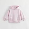 marc & janie Boys Girls Casual Solid Loose Hoodies Long Sleeve Drop Shoulder Sweatshirts Versatile Soft Cotton Tops 231711 Lilac Pink view 2