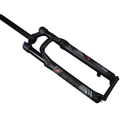 KANGXYSQ 26/27.5/29 Inch Mountain Bike Front Suspension Forks,Aluminum Alloy Air Pressure Shock Absorber Fork Stroke 120mm XC Off-Road(Black,29 inch)