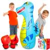 EQARD Punching Bag for Kids 47" Inflatable Dinosaur Bop Bag with Thicker Material Instant Bounce Back with Boxing Gloves Karate Kickboxing Taekwondo Kids Gift for Age 3-9 Girls & Boys (Blue) view 1