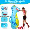 EQARD Punching Bag for Kids 47" Inflatable Dinosaur Bop Bag with Thicker Material Instant Bounce Back with Boxing Gloves Karate Kickboxing Taekwondo Kids Gift for Age 3-9 Girls & Boys (Blue) view 4