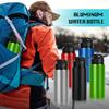 LYDTICK 10 Pack Water Bottles Bulk, 20oz Sports Aluminum Water Bottle with Snap Lids Metal Reusable Water Bottles Leak proof Bottle for Travel Camping Gym Hiking Fishing(Green) view 4
