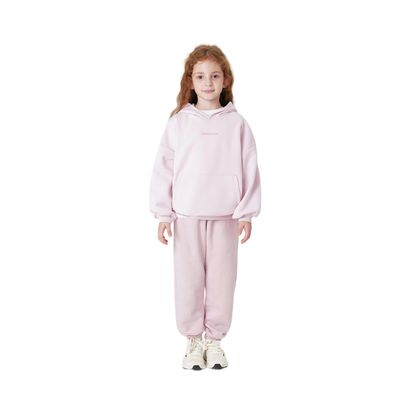 marc & janie Boys Girls Casual Solid Loose Hoodies Long Sleeve Drop Shoulder Sweatshirts Versatile Soft Cotton Tops 231711 Lilac Pink