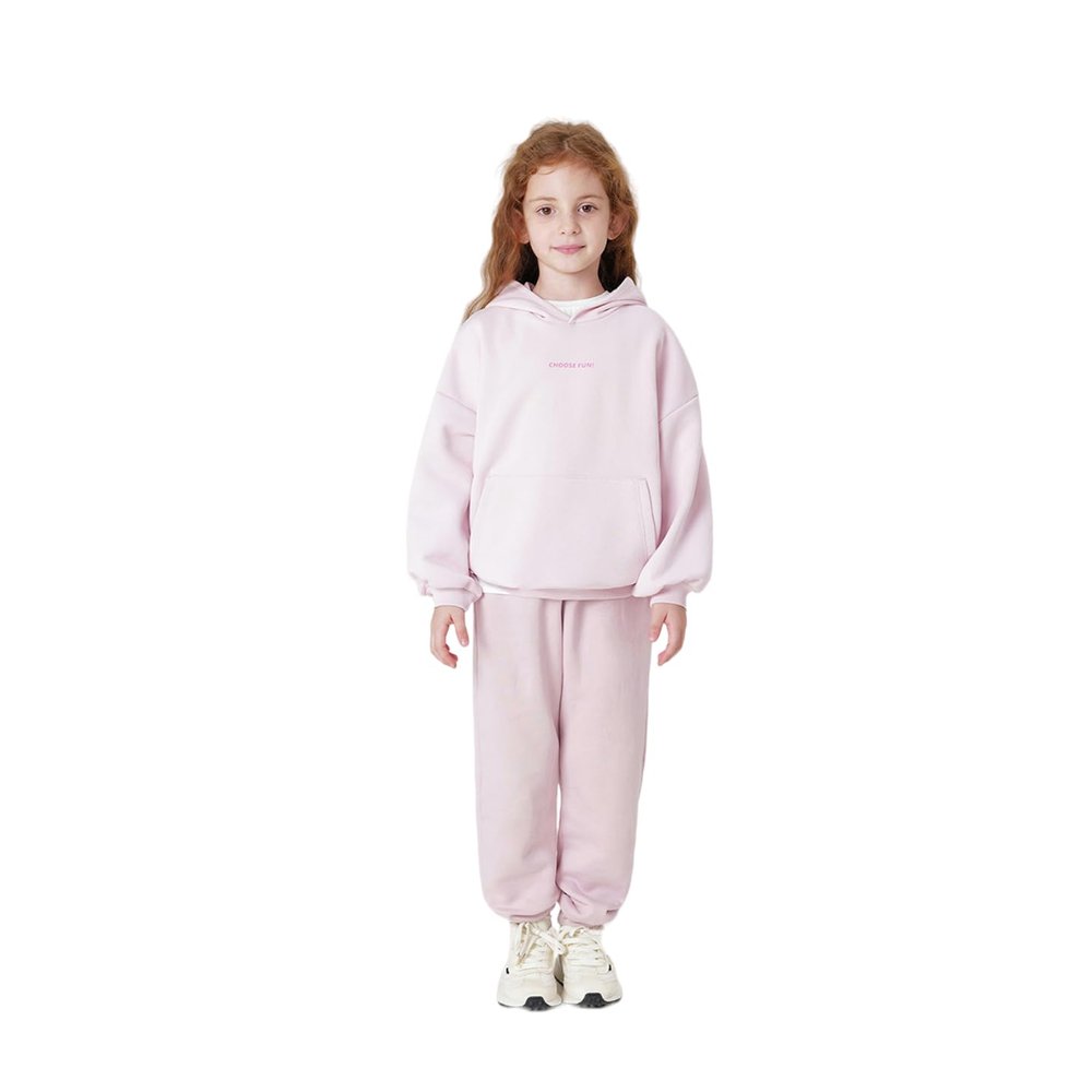 marc & janie Boys Girls Casual Solid Loose Hoodies Long Sleeve Drop Shoulder Sweatshirts Versatile Soft Cotton Tops 231711 Lilac Pink