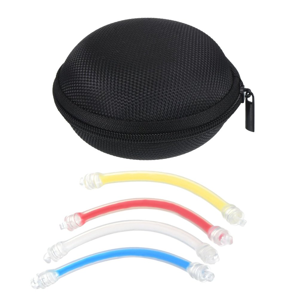 M METERXITY Tennis Vibration Dampener Set - Shock Absorber, Black Gift Case, Apply to Tennis Racket (10cm, Yellow, Red, Blue, White)