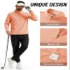 TACVASEN Men's 1/4 Zip Fleece Pullover Athletic Sweatshirt Long Sleeve Golf Shirt Casual Lightweight Sweater Apricot S view 4