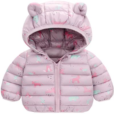 Happy Cherry Infant Boy Girl Puffer Jacket Cute Coats Winter Windproof Snowsuits Warm 18-24Months