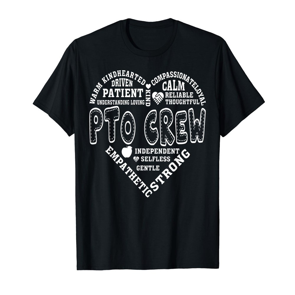 PTO Crew Love Heart PTO Squad School Volunteer T-Shirt