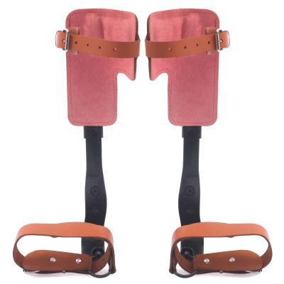 RIAHNEAH Tree Climbing Gear, Steel Upright Plate Tree Climbing Spikes, Height Adjustable Non-Slip Footrest Climbing Spikes, Outdoor Tree Climbing Enthusiasts of Equipment, Capable of Bearing 220lbs