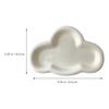 ABOOFAN Ceramic Cloud Tray Aesthetic Jewelry Dish Key Storage Plate Multi-functional Decorative Serving Tray for Snacks Sundries and Photo Props Easy to Clean Design view 4