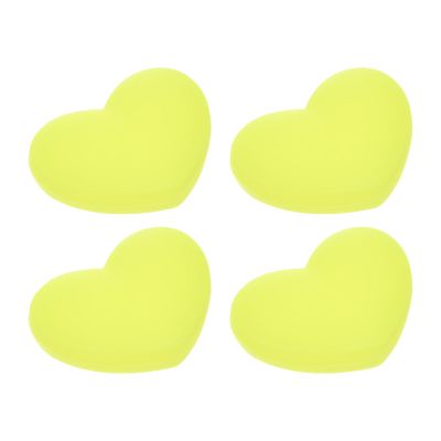 M METERXITY 4 Pack Tennis Vibration Dampener - Shock Absorber, Silicone Racket String Damping, Apply to Tennis Racket (2.2cmx2.8cmx0.9mm, Yellow)