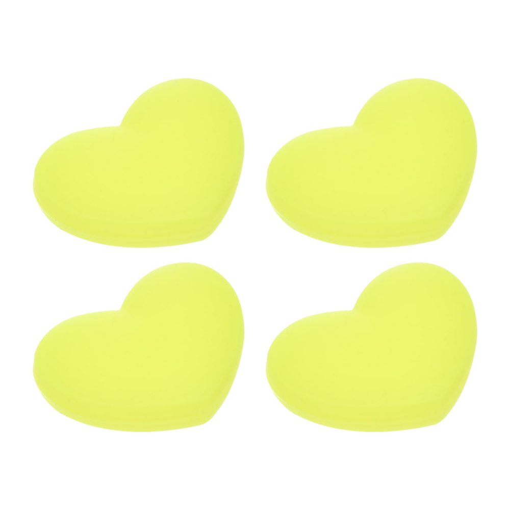 M METERXITY 4 Pack Tennis Vibration Dampener - Shock Absorber, Silicone Racket String Damping, Apply to Tennis Racket (2.2cmx2.8cmx0.9mm, Yellow)