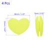 M METERXITY 4 Pack Tennis Vibration Dampener - Shock Absorber, Silicone Racket String Damping, Apply to Tennis Racket (2.2cmx2.8cmx0.9mm, Yellow) view 3