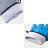 Five Fingers Silicone Plus Cotton Gloves, Wide Silicone Heat Insulation Gloves, Oven Microwave Gloves Bonelessedge130ghemmedfive-fingergloves(graylining) view 2