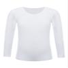 YiZYiF Kids Thermal Underwear Girls Boys Long Sleeve Base Layer Tops Dance Gymnastics Training Shirts Type B White 10-12 Years view 1