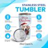 Hyturtle Personalized Gifts Dog Lover - Labrador Merry Christmas Custom Name Coffee Tumbler Cup Stainless Steel 20oz, Animal Lover Gifts For Women Girl Kids Men On Birthday Christmas view 4