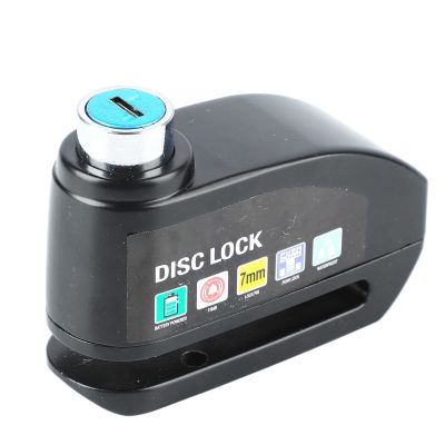 Airshi Alarm Disc Lock, Widely Used Black Motorcycle Disc Lock Antitheft for Bicycles, Airshia4enrmxdsg
