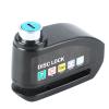 Airshi Alarm Disc Lock, Widely Used Black Motorcycle Disc Lock Antitheft for Bicycles, Airshia4enrmxdsg view 1