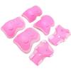 6pcs Knee Pads Elbow Pads Wrist Guards Protective Gear Set Cycling Skating Sports Protective Guard Pads for Kids Adult (Pink) view 1