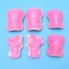 6pcs Knee Pads Elbow Pads Wrist Guards Protective Gear Set Cycling Skating Sports Protective Guard Pads for Kids Adult (Pink) view 2