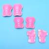 6pcs Knee Pads Elbow Pads Wrist Guards Protective Gear Set Cycling Skating Sports Protective Guard Pads for Kids Adult (Pink) view 3