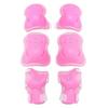 6pcs Knee Pads Elbow Pads Wrist Guards Protective Gear Set Cycling Skating Sports Protective Guard Pads for Kids Adult (Pink) view 4