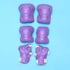 6pcs Knee Pads Elbow Pads Wrist Guards Protective Gear Set Cycling Skating Sports Protective Guard Pads for Kids Adult (Purple) view 2