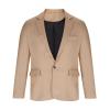 xoxingysm Men's Sport Coat Lightweight Work Blazer Suit Long Sleeve Lapel Neck Plain Busniess Jacket for Men(Khaki,3X-Large) view 2