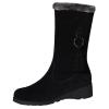 Dsisskai Boots for Women Girls Short Bootie Outdoor Winter Warm Shoes Ankle Snow Boots Light Weight Womens Winter Boots (Black-B, 6.5) view 1