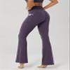 ODODOS Cloud Feeling Flared Pants with Pocket for Women High Waist Casual Bootcut Yoga Pants, 32" Inseam, Dark Purple, Medium view 2