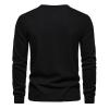 Mens Knitted Henley Shirts Long Sleeve Slim Fit Lightweight Casual Ribbed Shirts Pullover T-Shirt Pullover Cable Knit Henley Sweaters Fall Winter Warm Basic Tops Thermal Underwear Henley Shirts view 3