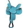 King Series Stratford Barrel Saddle 17In Turq view 1