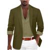 xoxingysm Men's Sport Coat Lightweight Work Blazer Suit Long Sleeve Lapel Neck Plain Busniess Jacket for Men(AG,3X-Large) view 1