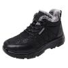 Dsisskai Mens Womens Winter Snow Boots Warm Fur Lined Anti-Slip Lace up Ankle Booties Outdoor Comfortable Walking Shoes Non-Slip Trekking Shoes (Grey-Man, 9) view 1