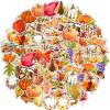 FETAL 50 Cartoon Cute Autumn Pumpkin Maple Leaf Kids Sticker Suitcase Helmet Fridge Skateboard Sticker