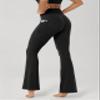 ODODOS Cloud Feeling Flared Pants with Pocket for Women High Waist Casual Bootcut Yoga Pants, 32" Inseam, Black, Small view 2