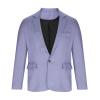 xoxingysm Men's Sport Coat Lightweight Work Blazer Suit Long Sleeve Lapel Neck Plain Busniess Jacket for Men(Purple,X-Large) view 2