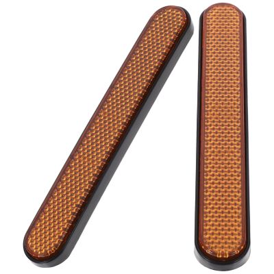 Sosoport 2pcs Creative Reflective Stickers High Visibility Warning Strips for Helmets and Vehicles Easy to Install Glossy for Enhanced Safety