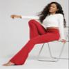 ODODOS Cloud Feeling Flared Yoga Pants with Back Pocket for Women, High Waist Casual Bootleg Lounge Pants, 30" Inseam, Red, X-Small view 3