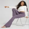 ODODOS Cloud Feeling Flared Yoga Pants with Back Pocket for Women, High Waist Casual Bootleg Lounge Pants, 32" Inseam, Ash Violet, X-Large view 3